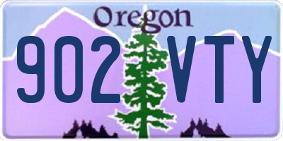 OR license plate 902VTY
