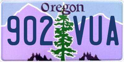 OR license plate 902VUA