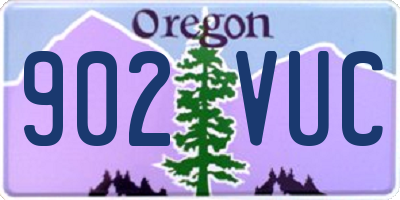 OR license plate 902VUC