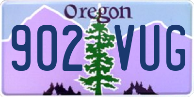 OR license plate 902VUG