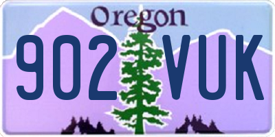 OR license plate 902VUK