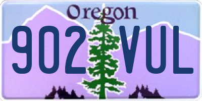 OR license plate 902VUL
