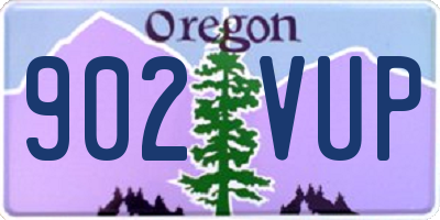OR license plate 902VUP