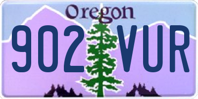 OR license plate 902VUR