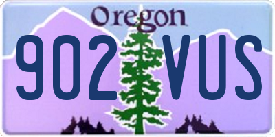 OR license plate 902VUS