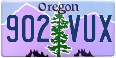 OR license plate 902VUX