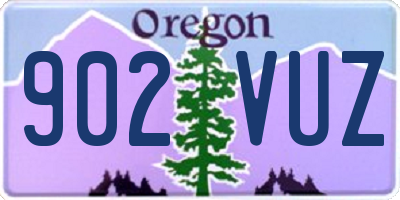 OR license plate 902VUZ