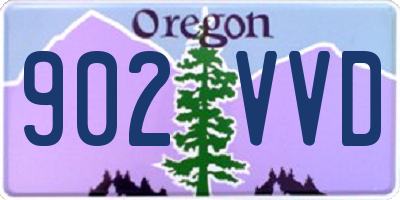 OR license plate 902VVD