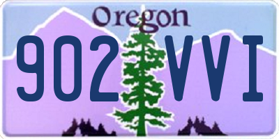 OR license plate 902VVI