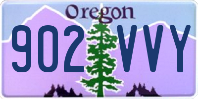 OR license plate 902VVY