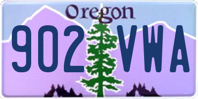 OR license plate 902VWA
