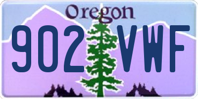 OR license plate 902VWF