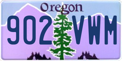 OR license plate 902VWM
