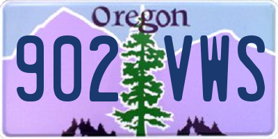 OR license plate 902VWS