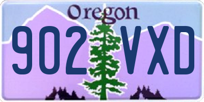 OR license plate 902VXD