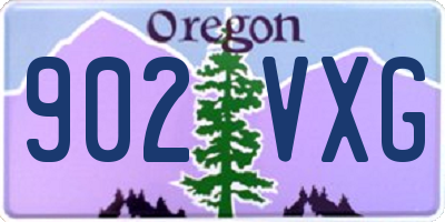 OR license plate 902VXG