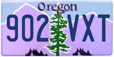 OR license plate 902VXT