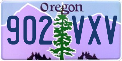 OR license plate 902VXV