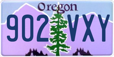 OR license plate 902VXY