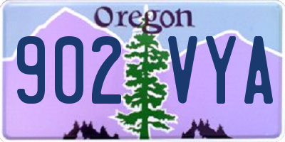 OR license plate 902VYA
