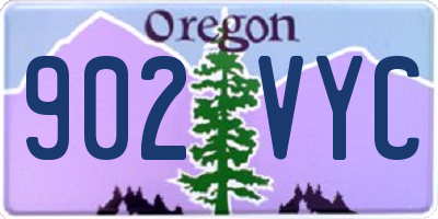 OR license plate 902VYC