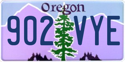OR license plate 902VYE