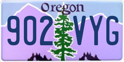 OR license plate 902VYG