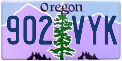 OR license plate 902VYK
