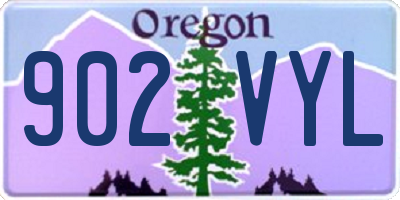 OR license plate 902VYL