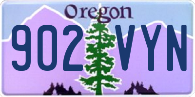 OR license plate 902VYN