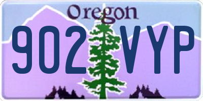 OR license plate 902VYP
