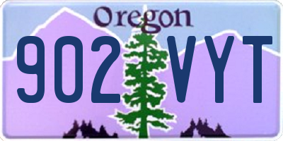OR license plate 902VYT