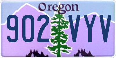 OR license plate 902VYV