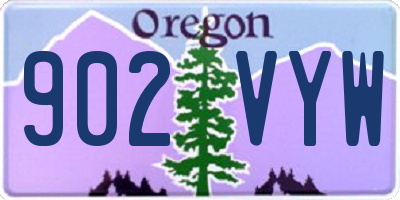 OR license plate 902VYW