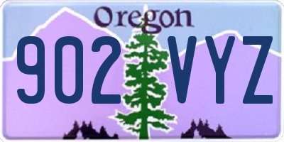 OR license plate 902VYZ