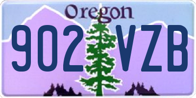 OR license plate 902VZB