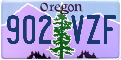 OR license plate 902VZF
