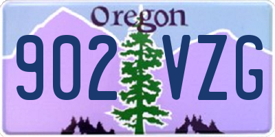 OR license plate 902VZG