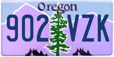OR license plate 902VZK