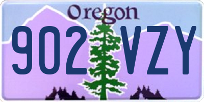 OR license plate 902VZY