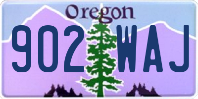 OR license plate 902WAJ