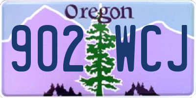 OR license plate 902WCJ