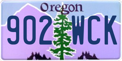 OR license plate 902WCK