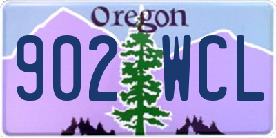 OR license plate 902WCL