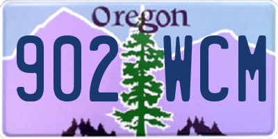 OR license plate 902WCM