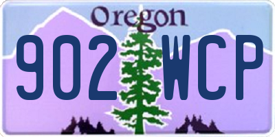 OR license plate 902WCP