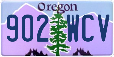 OR license plate 902WCV