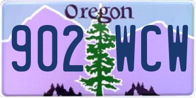 OR license plate 902WCW