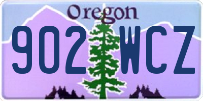 OR license plate 902WCZ