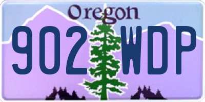 OR license plate 902WDP